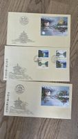 1999 3x Seidenbriefe auch Ausstellungsbeleg Schweiz - China
