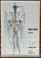 Original Ausstellungsplakat HANS FISCHER 1959 Kunsthaus Züri