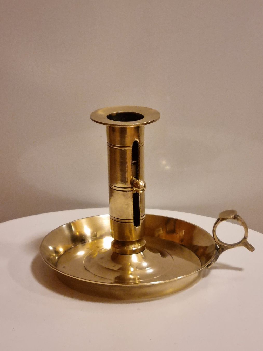 Kerzenständer: Messing Kerzenhalter Kammerleuchter Vintage – Gebraucht aus Scharnachtal von devin03 9