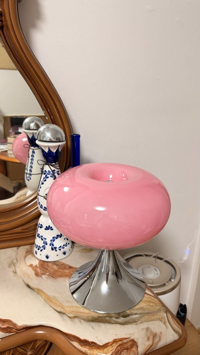 Lampen: Tischlampe rund pink Chrom  – Neu (gemäss Beschreibung) aus Zürich von Julia_Ch 2
