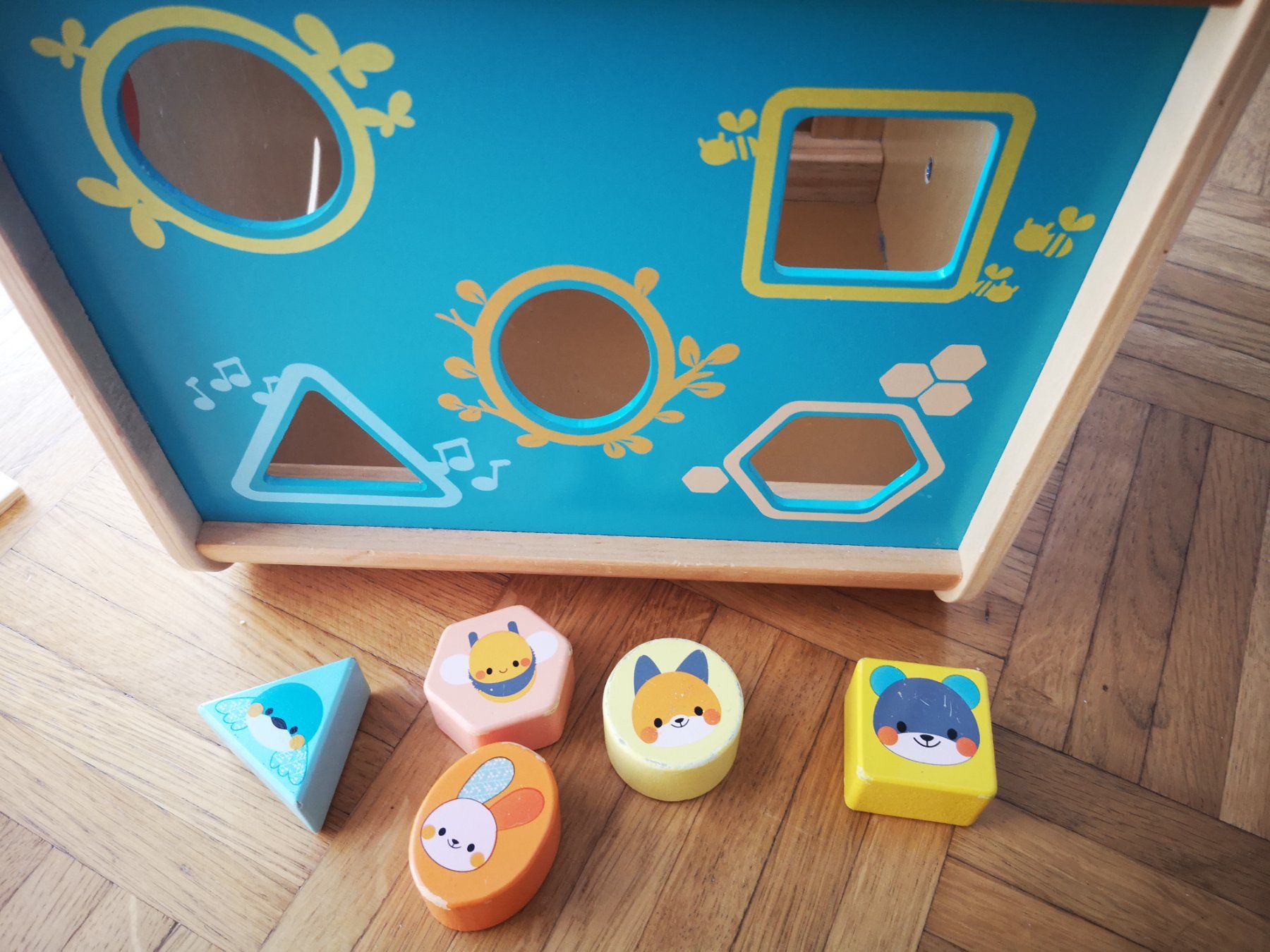 Spielzeuge: Motorikwürfel Tiere, Tafel / Cube activités animaux – Gebraucht aus Onex von Genevois85 3