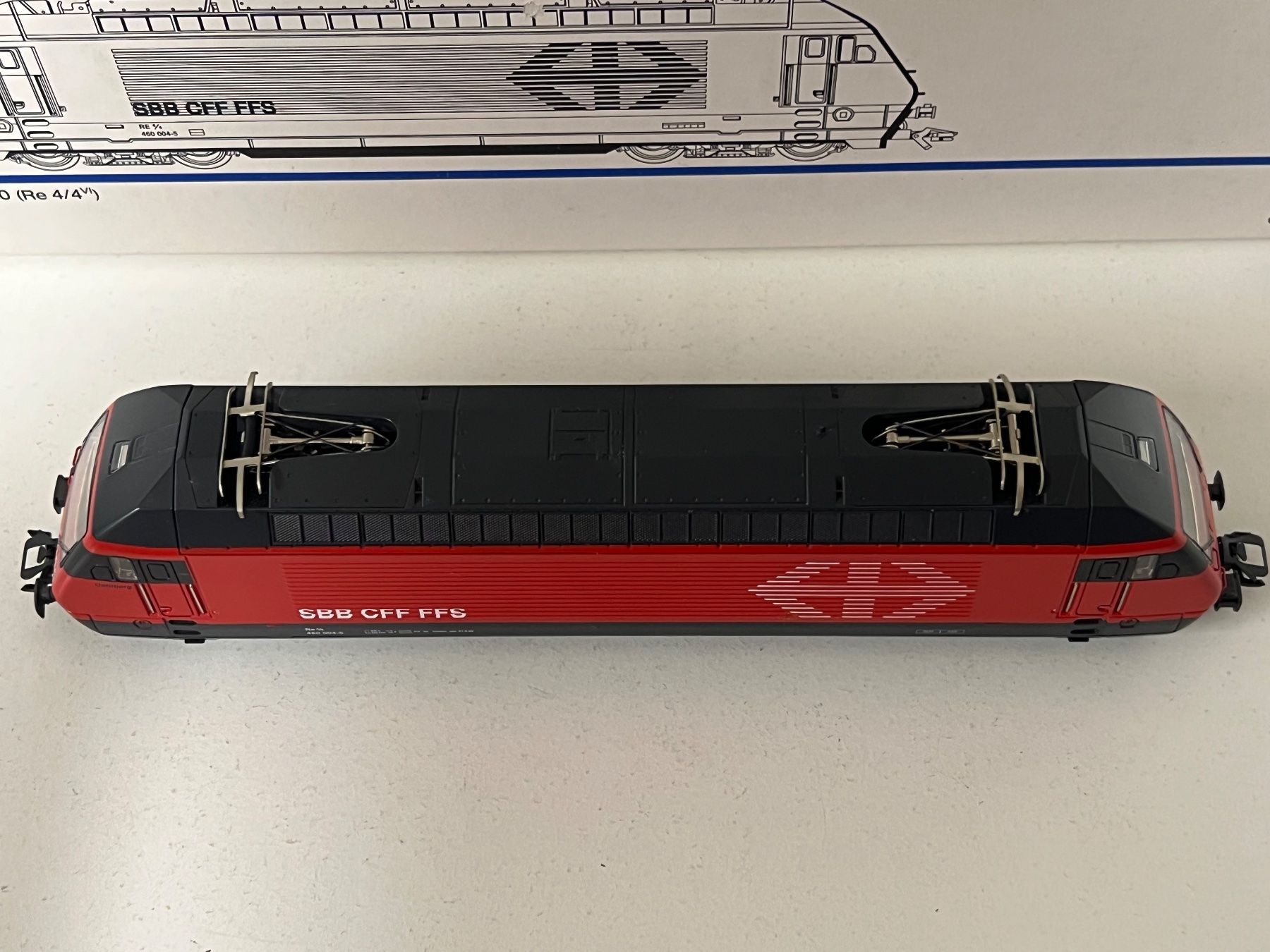 Märklin Modellini di ferrovie: Märklin SBB CFF FFS Re 460 3460 H0 AC – Usato da Geroldswil venduto da TopTrain54 5