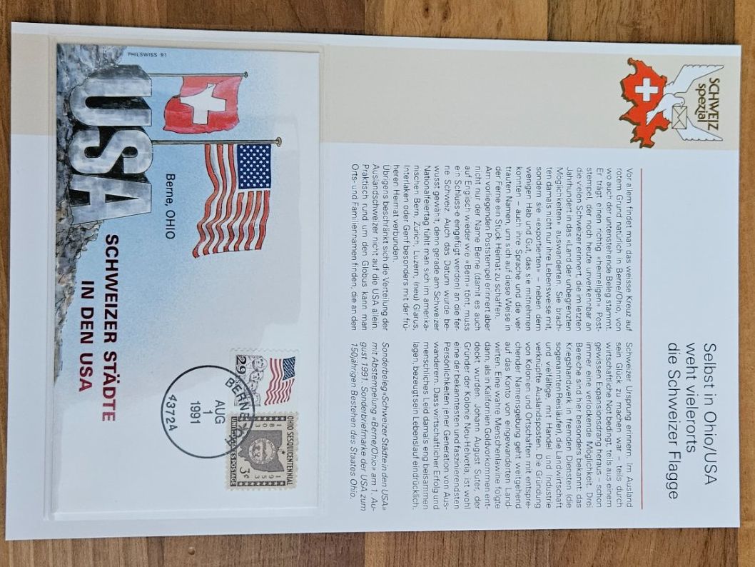 Alle Briefmarken: Sammlung von 6 Sonderbriefe Schweizer Städte in den USA – Gebraucht aus Uznach von Rayonii 3