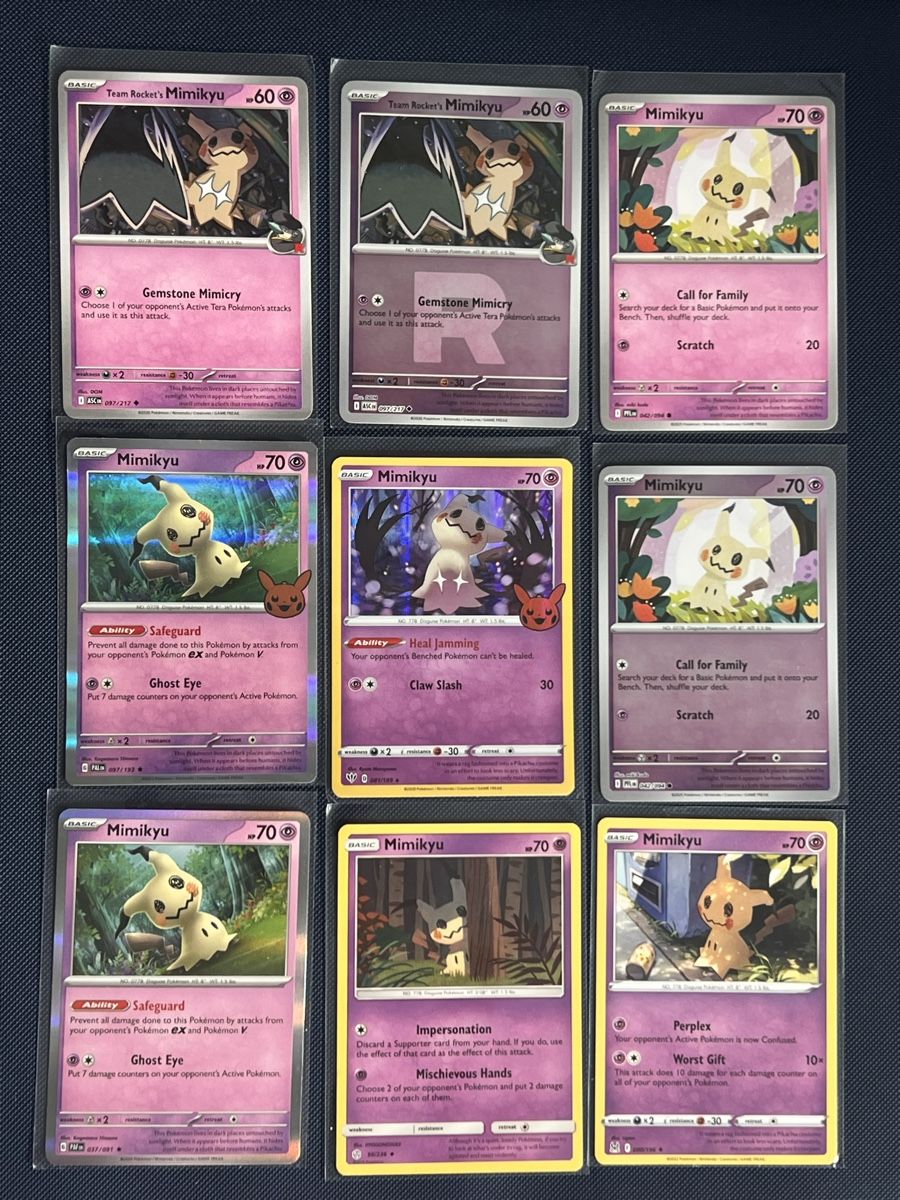 Pokémon Sammelbilder & Trading cards: Mimikyu Lot – Gebraucht aus Zollikon von inf_l5jd