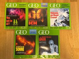 Magazin GEO 1998 Nr. 1–5 Januar bis Mai 5 Hefte