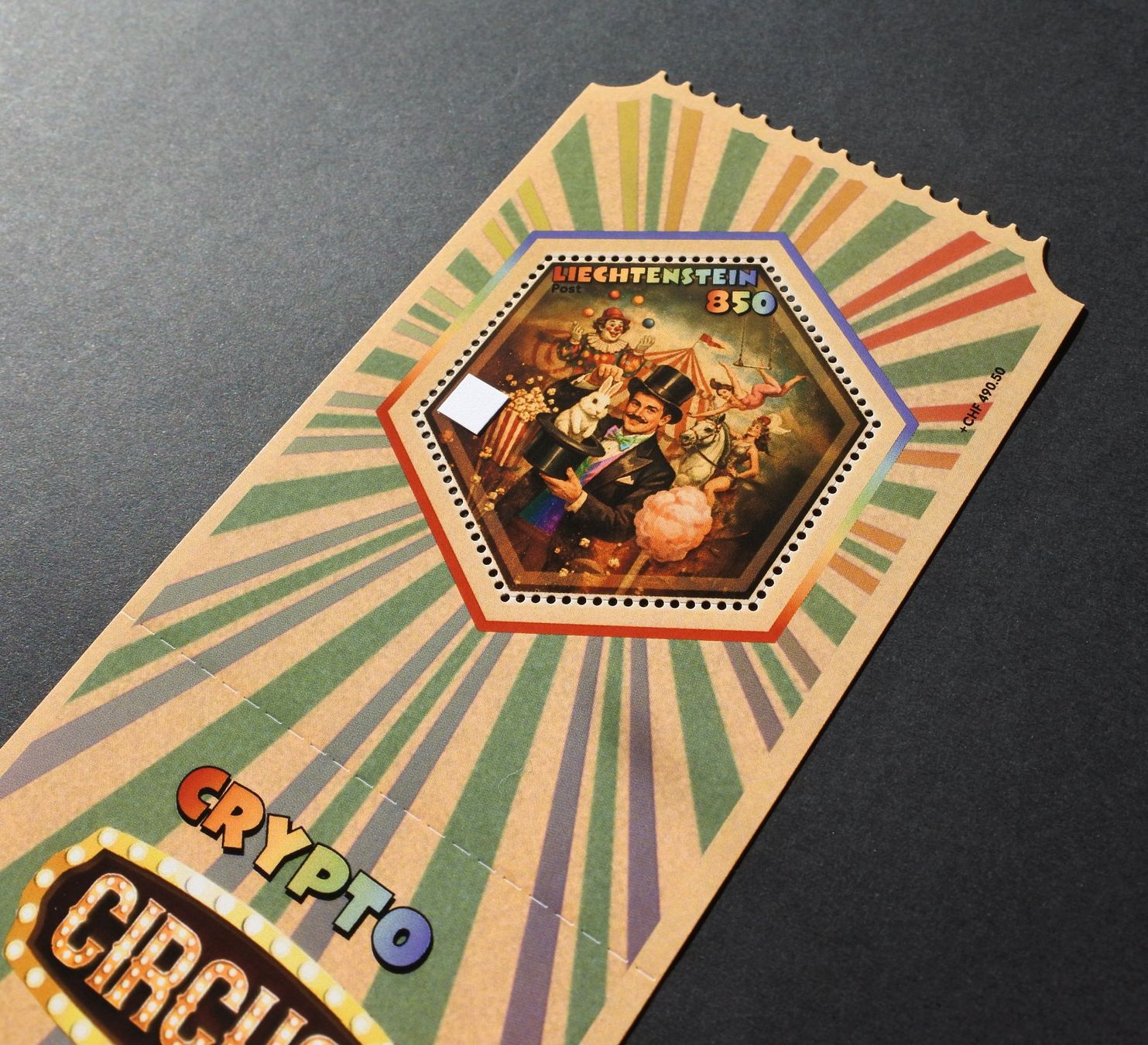 Tutti i francobolli: Crypto Circus, der Regenbogen Zauberer – Nuovo e nell'imballaggio originale da Lugano venduto da bolliti 1