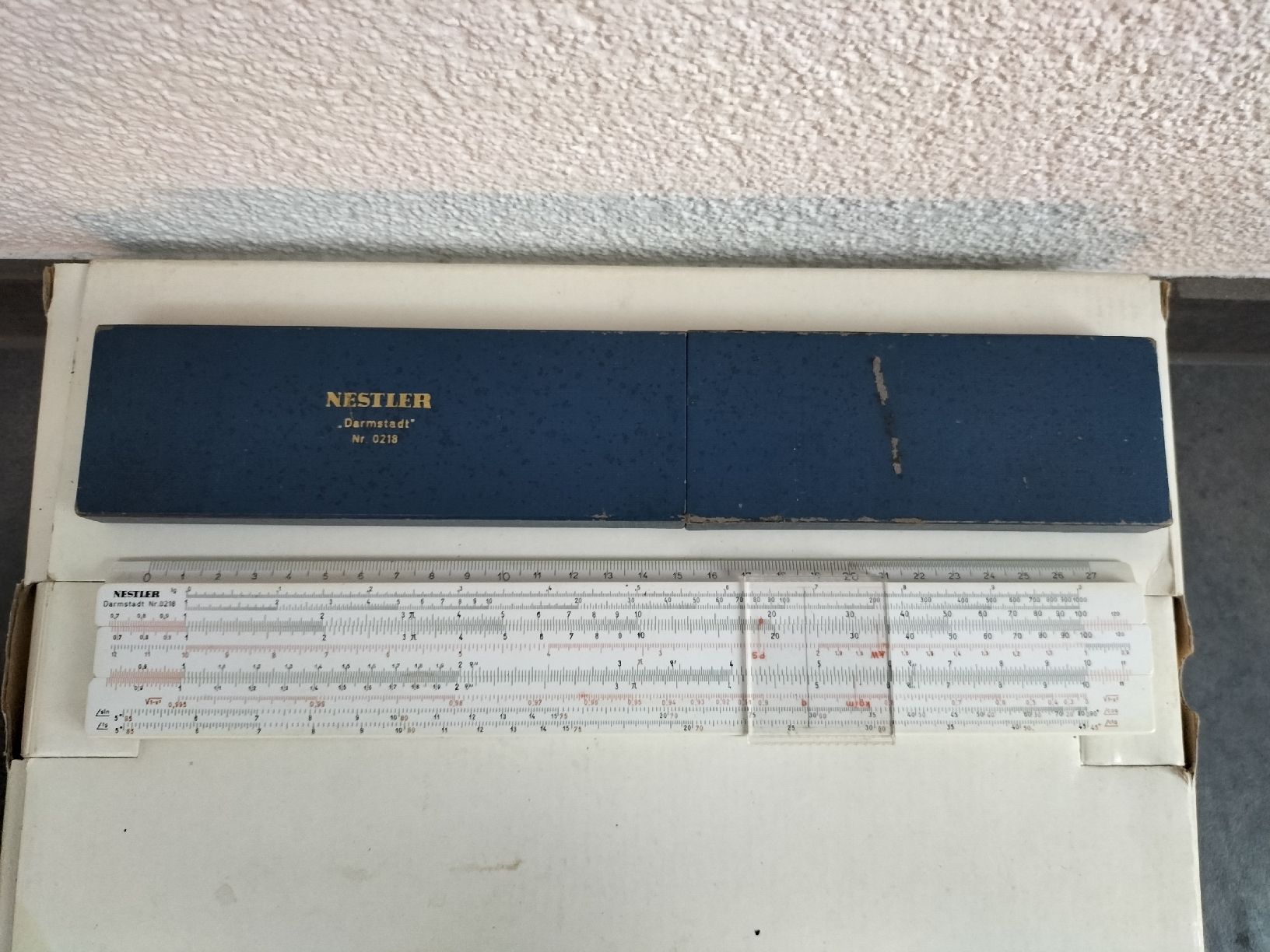 Taschenrechner: Rechenschieber Nestler Nr. 0218, alt – Gebraucht aus Innerberg von simon30432