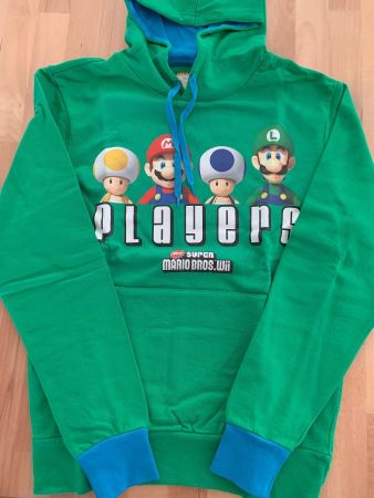 Nintendo® Super Mario Bros. Wii Kapuzenpullover Gr. M