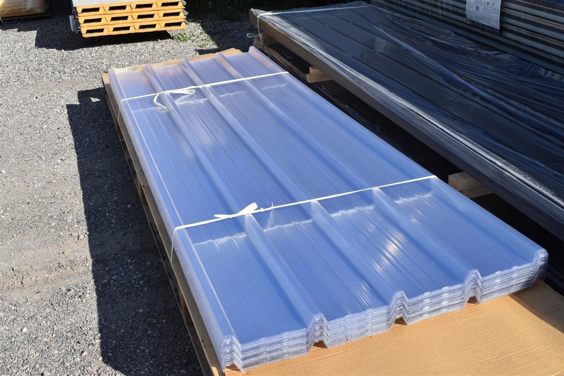 Sonstige Baumaterialien: Lichtplatten in Polycarbonat 4.00 m / Preis 25.-- pro m2 – Neu (gemäss Beschreibung) aus Wiedlisbach von isopaneel