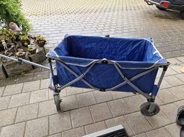 Bollerwagen faltbar blau schwarz North Camp (Gebraucht) in Bellmund fr CHF  65  mit Lieferung auf Ricardo kaufen
