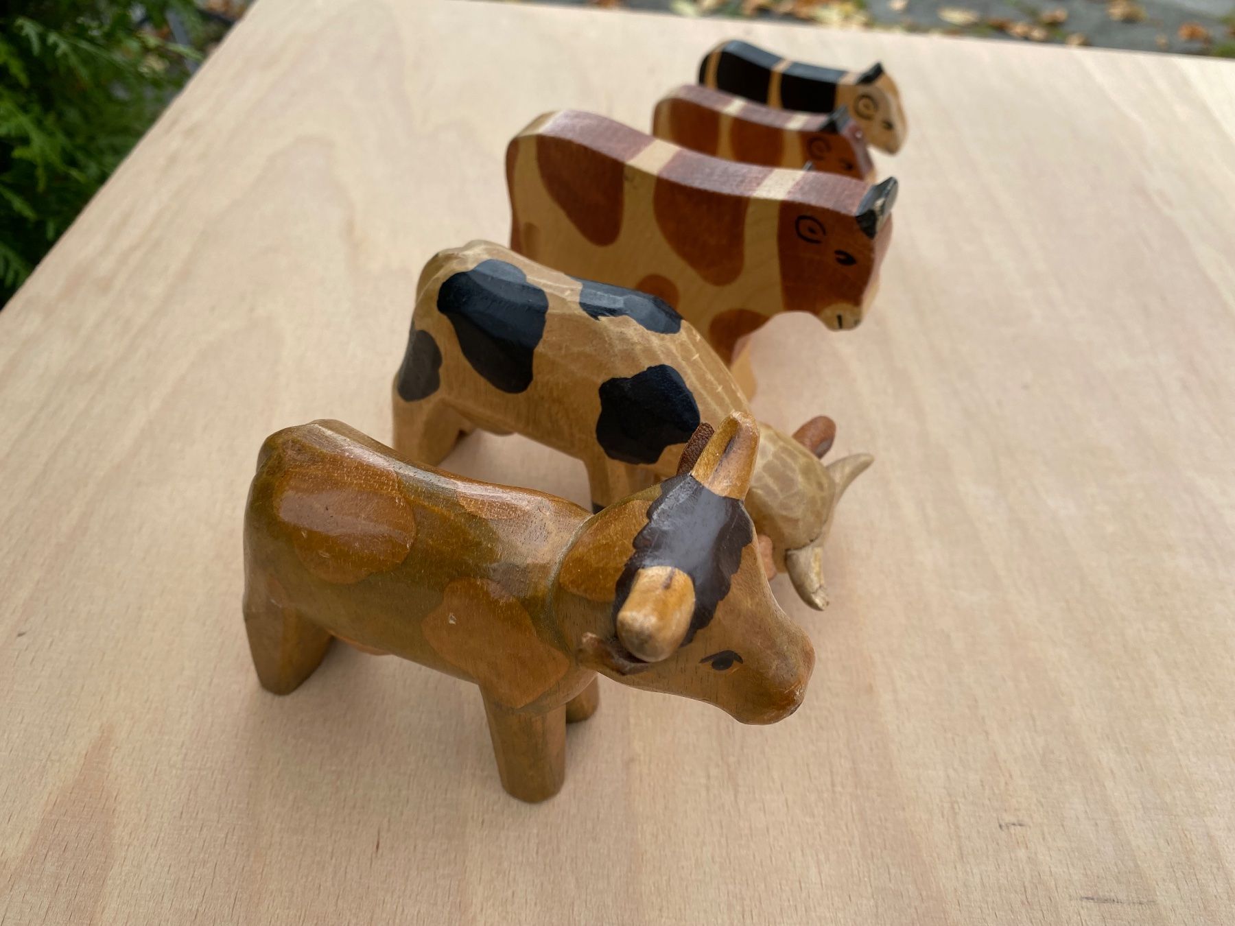 Campanacci mucche: 6 schöne Holzkühe – Usato da Feldbach venduto da Olive1 4