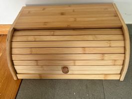 Holz Brotkasten, Neu und unbenutzt