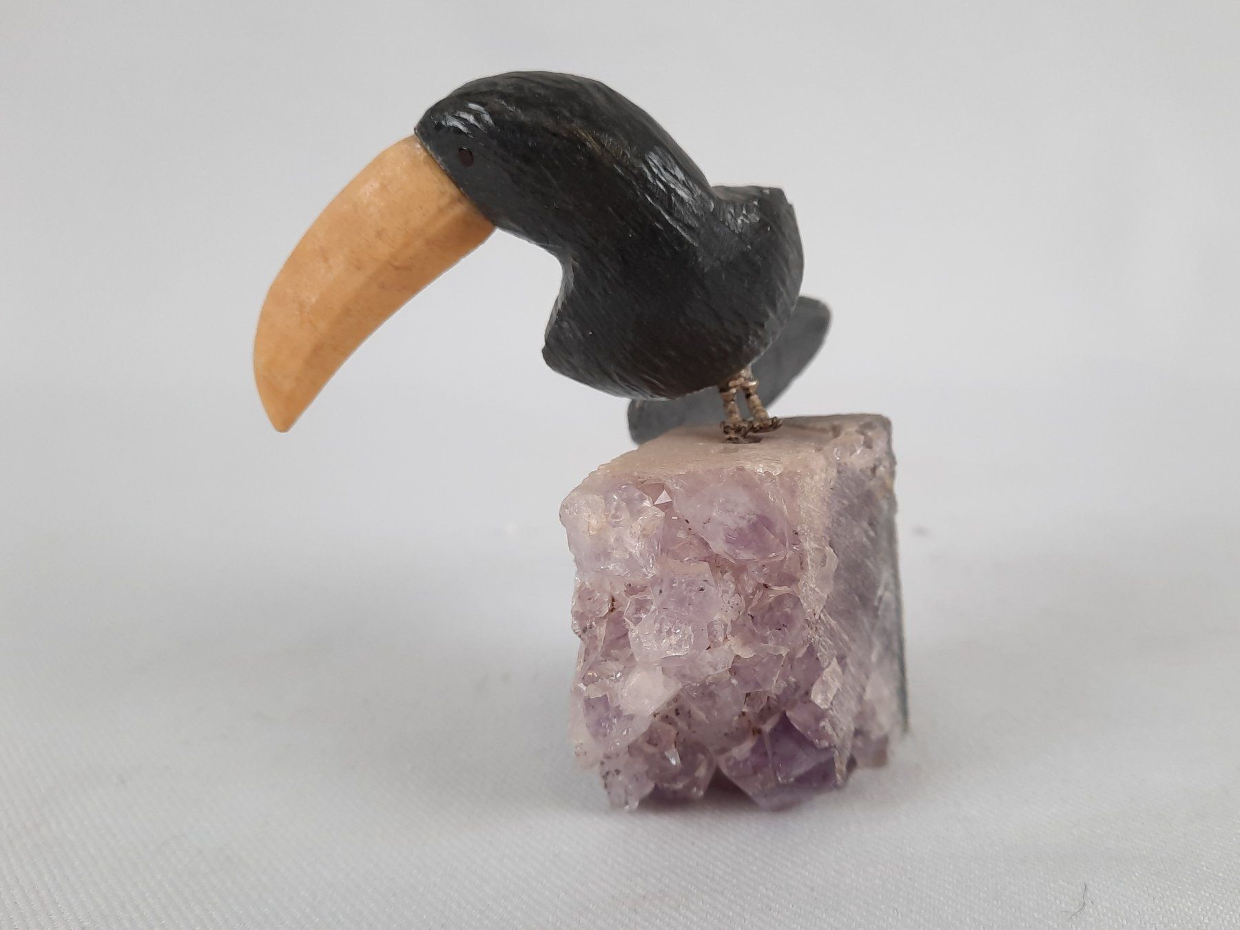Mineralien & Heilsteine: 3 Amethysten mit div. Vögeln – Gebraucht aus Beinwil am See von Restwert_Beinwil 5