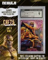 🔥 Thanos – Marvel Masterpieces Card 2007 #84 (Fleer Foil)