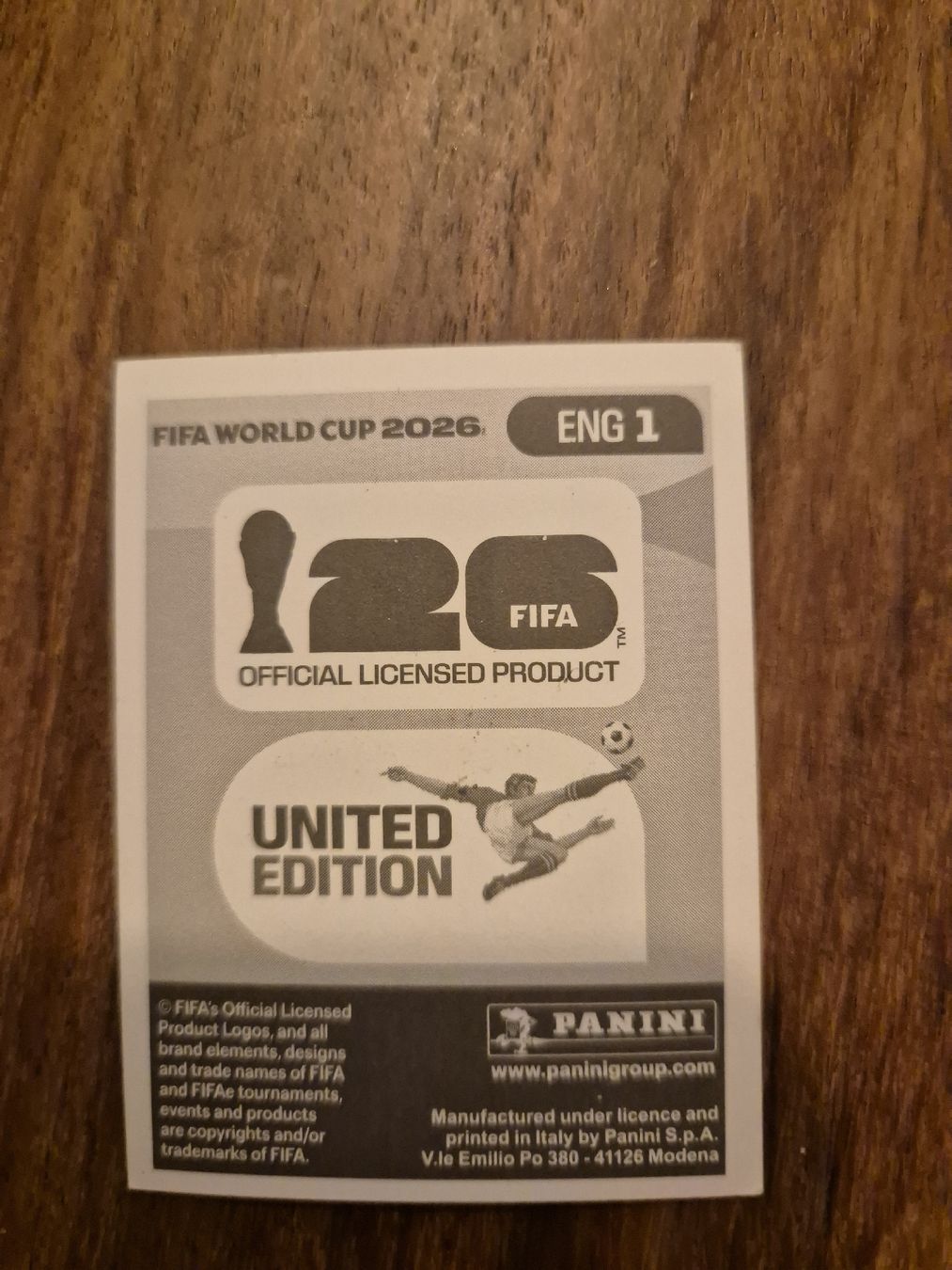 Panini Carte collezionabili: WM Panini Sticker ENG 1 – Nuovo (secondo la descrizione) da Volketswil venduto da 2000ra 1