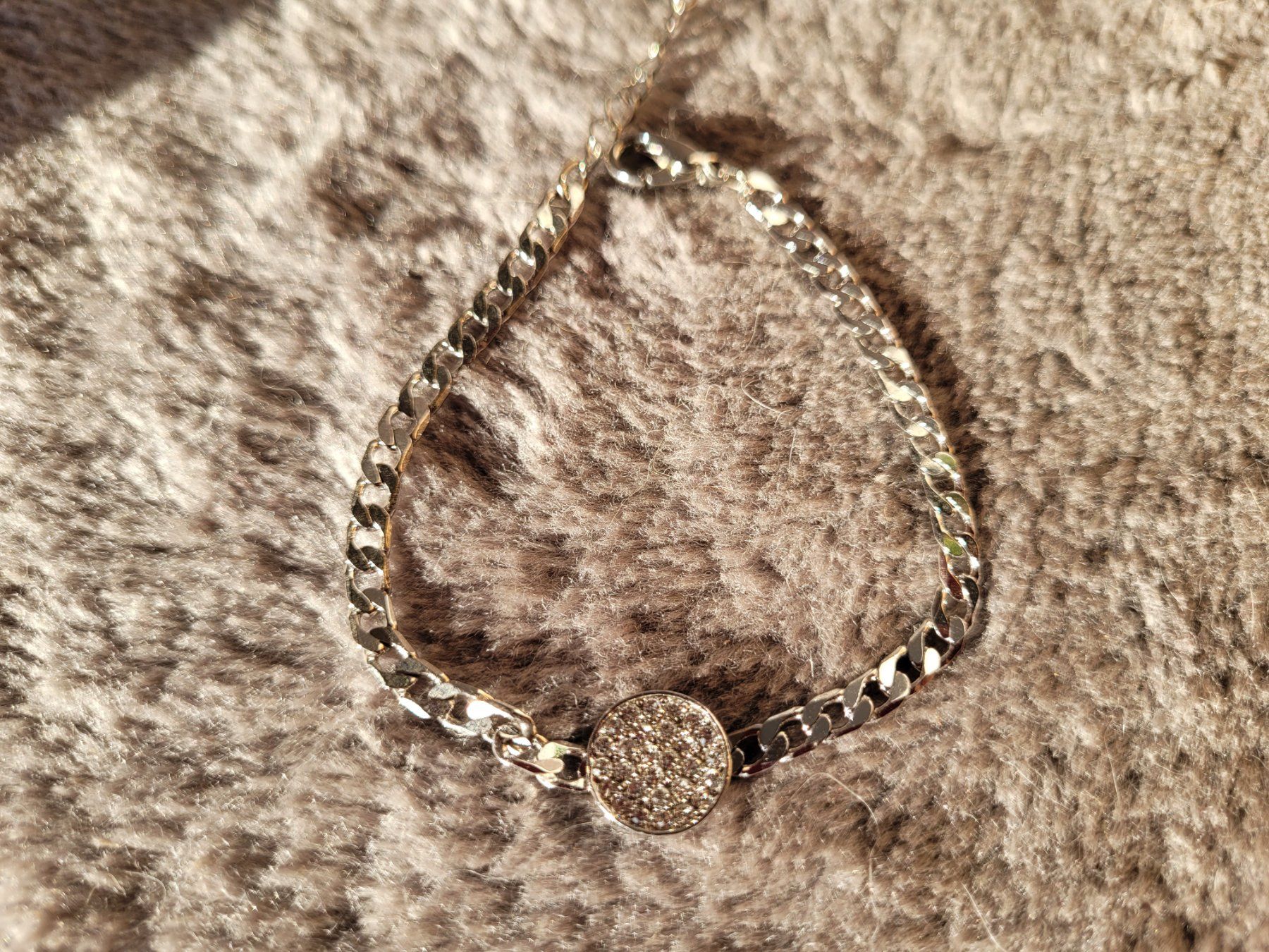 Bracciali & Braccialetti: Silberfarbenes Armband mit Strass – Usato da Zollikofen venduto da WhiteCat 1
