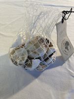 Sommerliche Deko: Muscheln im Netz, neuwertig & schön!