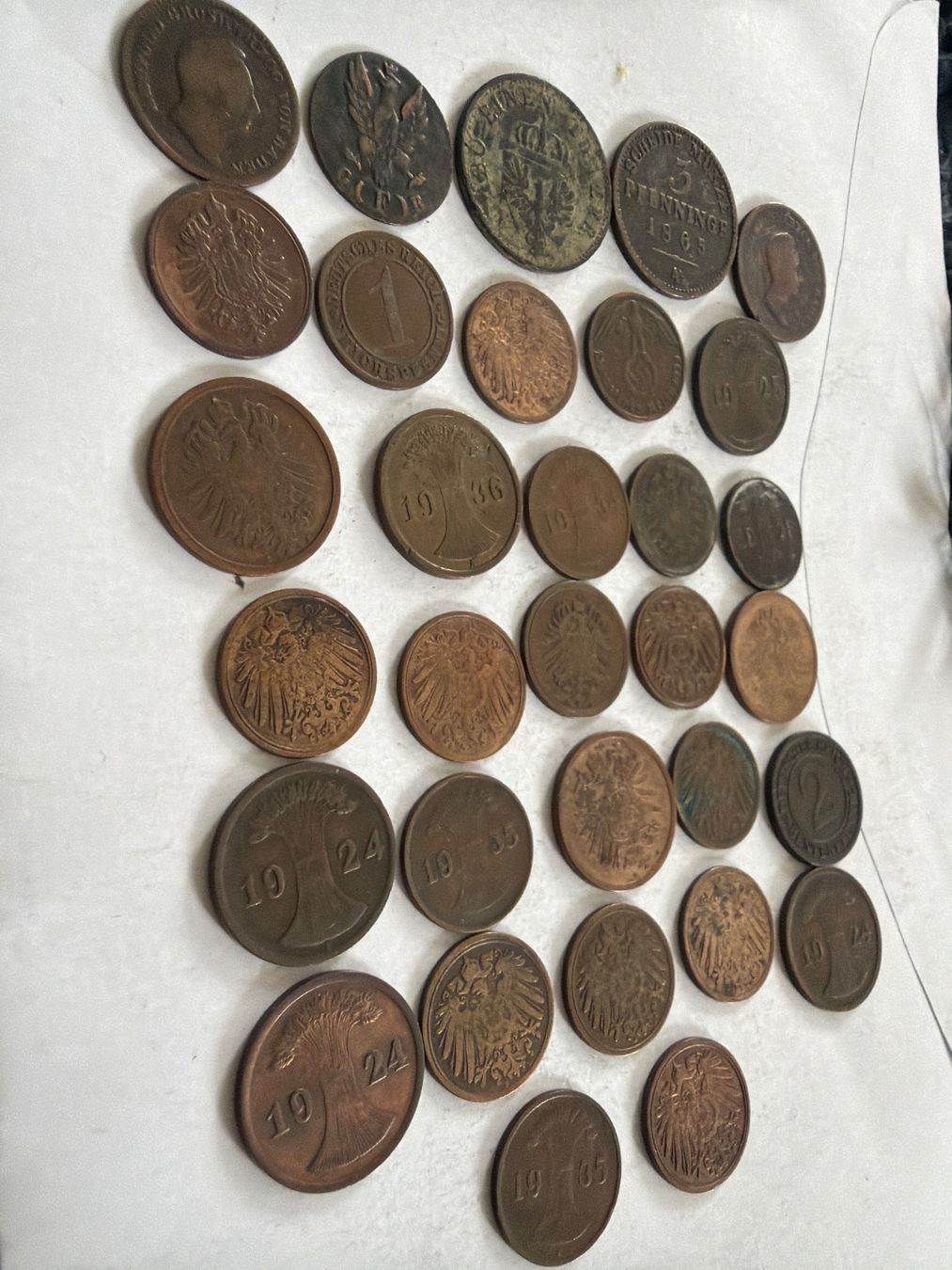 Tutti le monete: Deutschland Alter Pfennig Münzen – Usato da Hittnau venduto da Pat_yl7f 2
