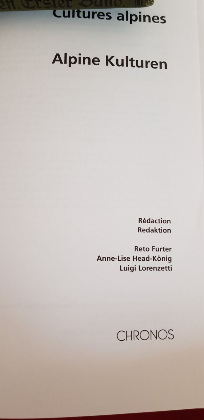 Livres: Alpine Kulturen Cultures alpines – Neuf (Voir description) à Uster par Astral 1