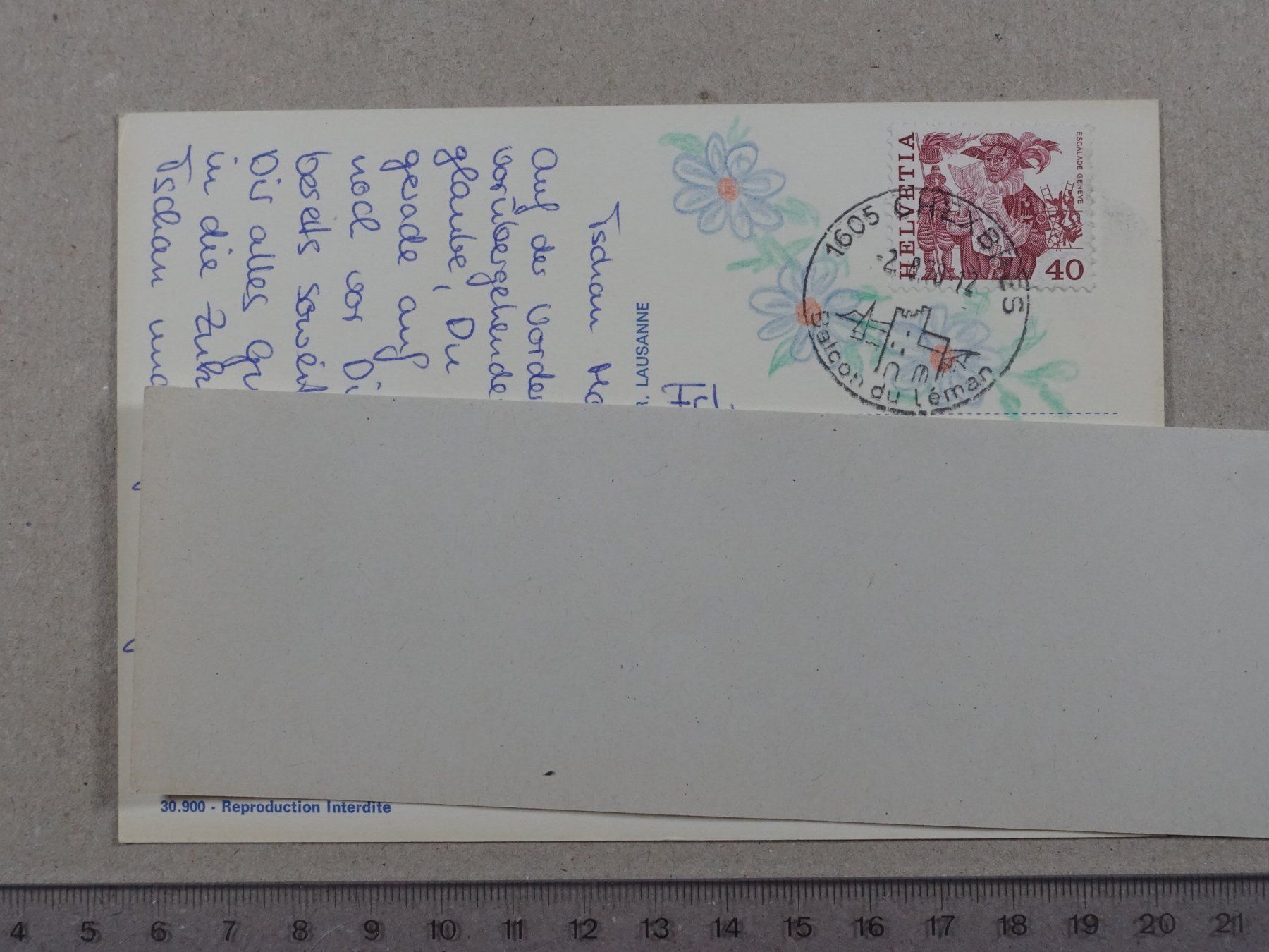 Ansichtskarten: Chexbres, 1978 – Gebraucht aus Lenzburg von fh1 1