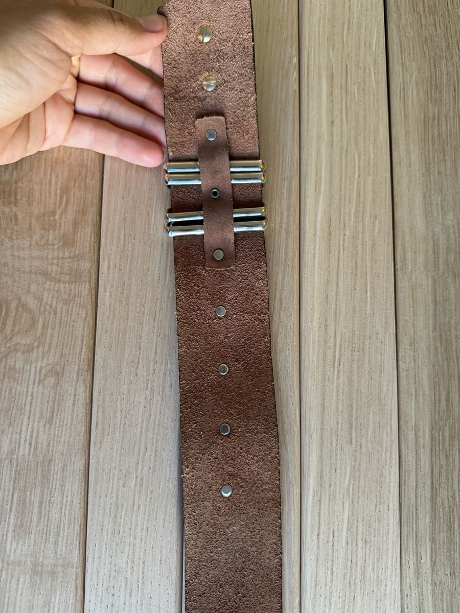 Cinture: Leather Belt Brown Size 85 Made in Spain – Usato da Corsier GE venduto da Karol_save_planet 5