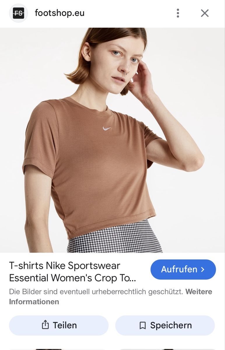Nike Top: Nike Crop Top, Grösse S, Slim Fit – Usato da Zollikon venduto da snowflake10-