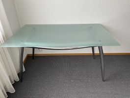 Glas Tisch 150x90cm