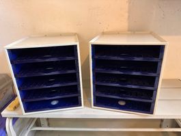 2 Ablagen Schubladenboxen