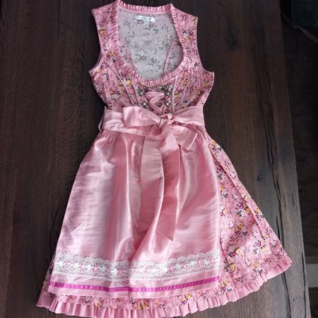 Dirndl schönes rosa Dirndl Gr.34 Oktoberfest Dirndlkleid 🌸