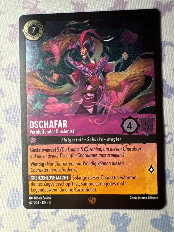 Dschafar / Jafar Legendary Foil 42 Lorcana Titenlande Kaufen auf