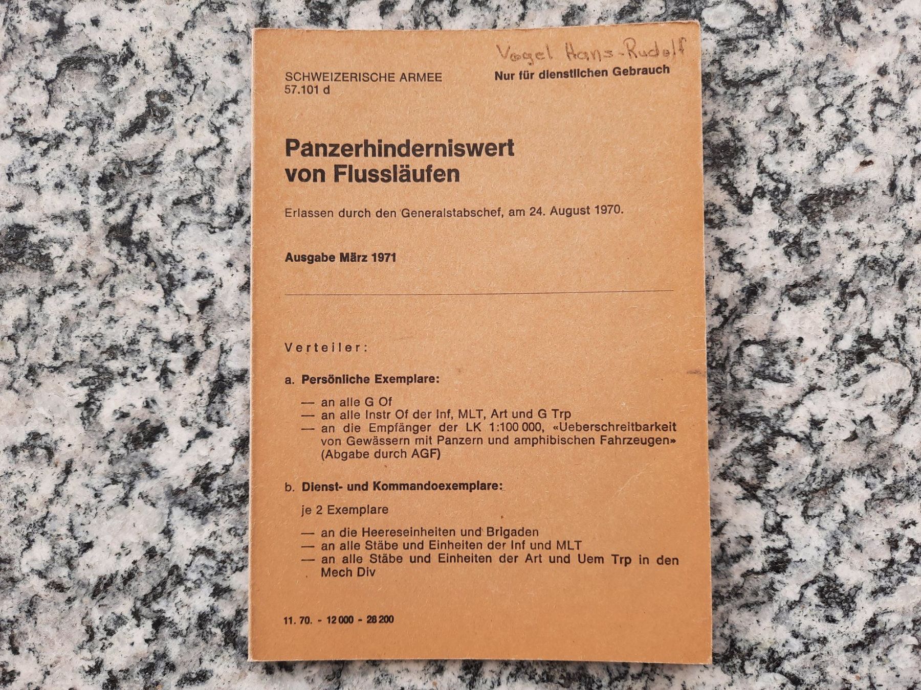 Bücher: Panzerhinderniswert von Flussläufen df – Gebraucht aus Ruswil von Sammlergeist