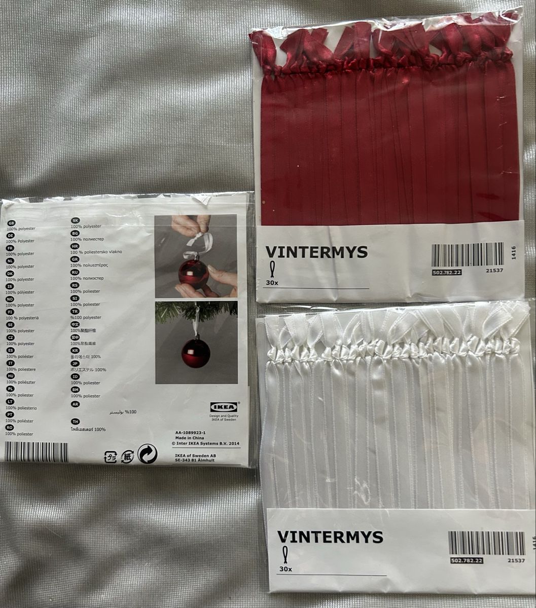 Ikea Supporti a parete: ***90 DEKO Weihnachtskugel Schlaufen*** – Nuovo e nell'imballaggio originale da Winterthur venduto da stella67