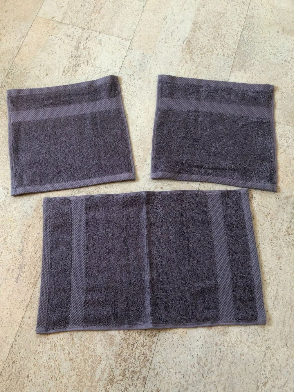 Teli da bagno: 5-teiliges Frottée Handtuch-Set, Farbe anthrazit "NEU" – Nuovo e nell'imballaggio originale da Widnau venduto da Fundgrube54 2