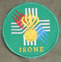 Grenadier Isone, grüner Rand, Badge rund