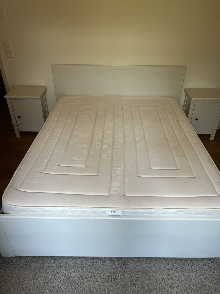Lits: Ikea bed + 2 night table + mattress for free – D'occasion à Zollikerberg par ale_qtn6 4