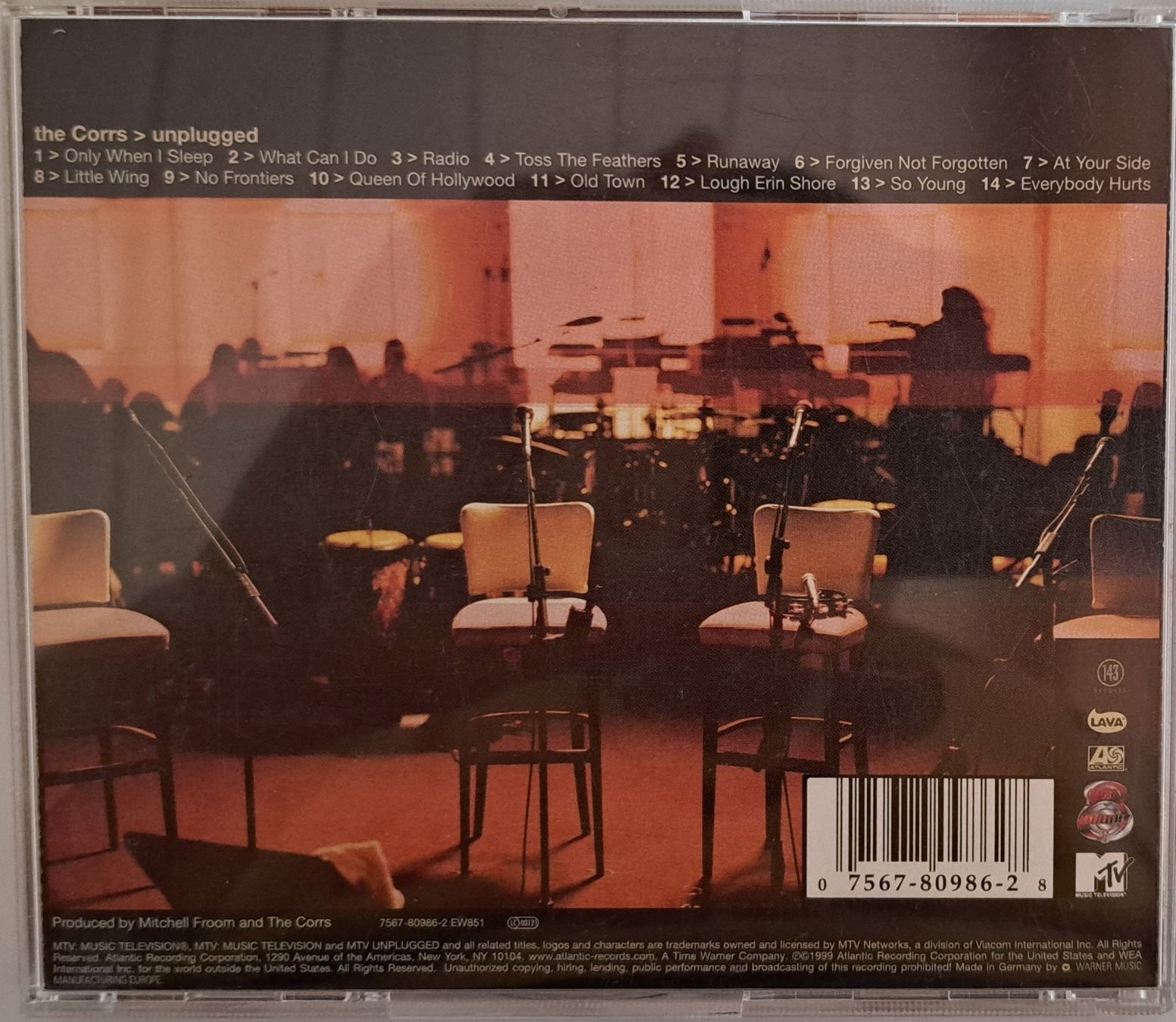 CD: THE CORRS - THE CORRS UNPLUGGED – Usato da Tenniken venduto da mik_6mxg 5