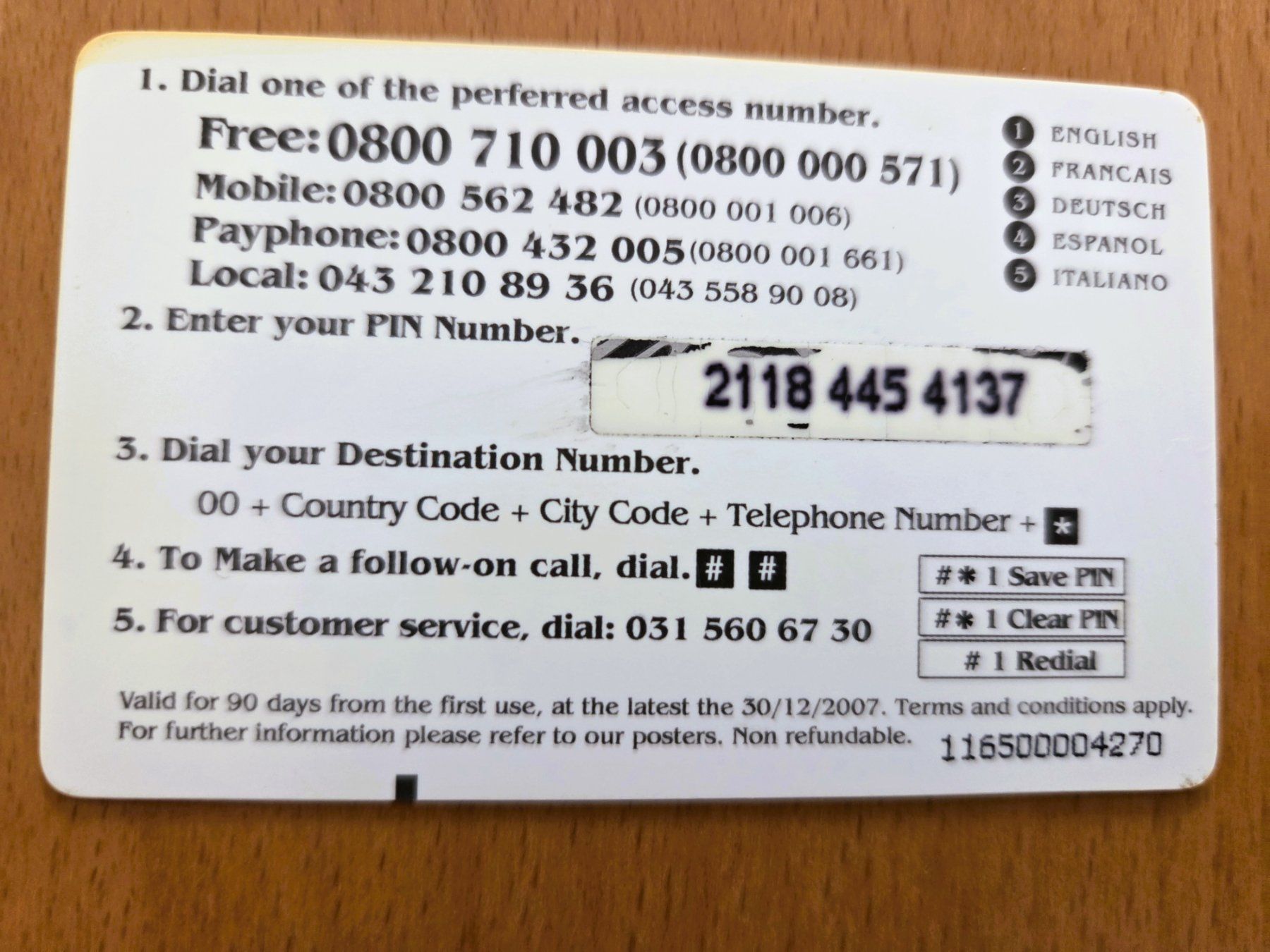Schede telefoniche: PREPAID - SCHWEIZ – Usato da Brüttisellen venduto da Nighttrain 1