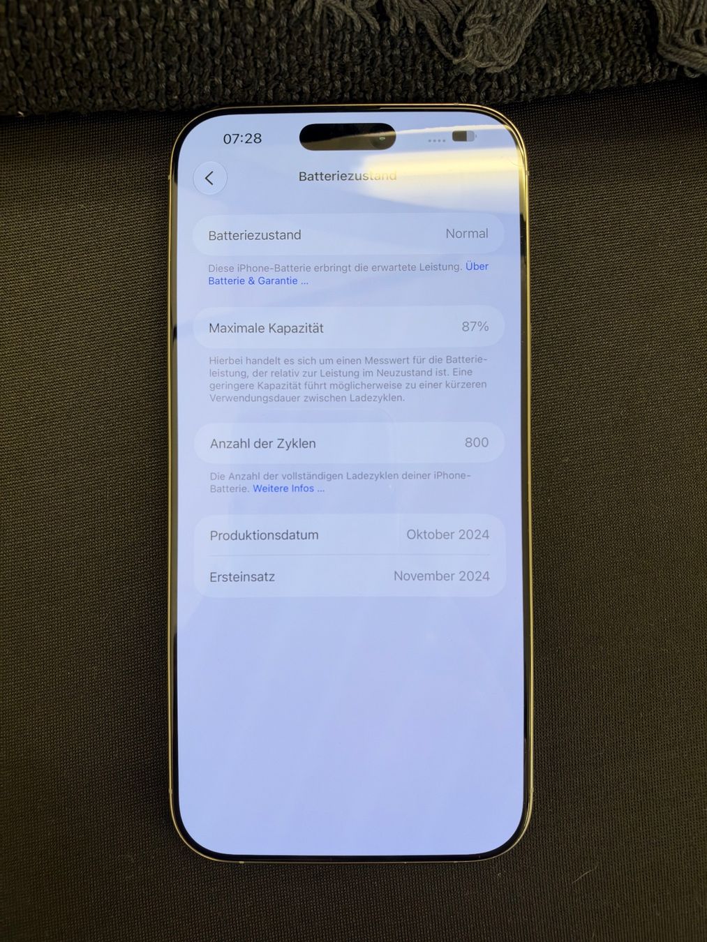 Apple Portables: Apple iPhone 16Pro Max 256gb – D'occasion à Schlieren par elxamjj 1