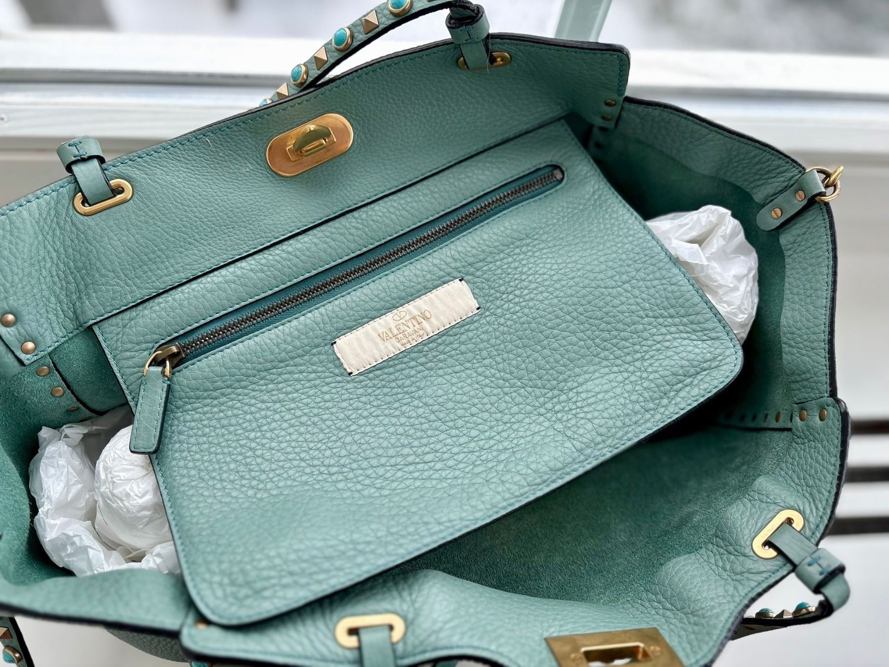 Valentino Borse da donna: Borsa Valentino blu-turchese – Usato da Rancate venduto da FiorAngela011 5