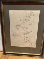Alois Carigiet Original Tuschzeichnung