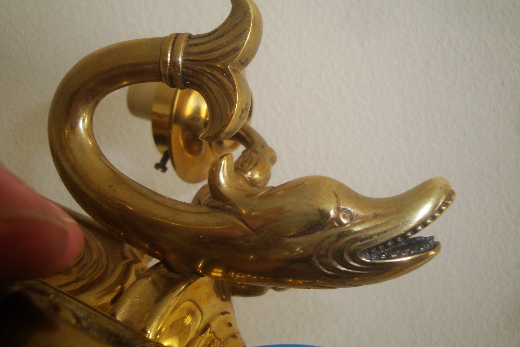 Lampade: Tischleuchte aus Messing und Glas – Usato da Zürich venduto da Paykan 8
