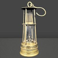 ⛏️ Antike Bergbau-Grubenlampe aus Messing 🪔