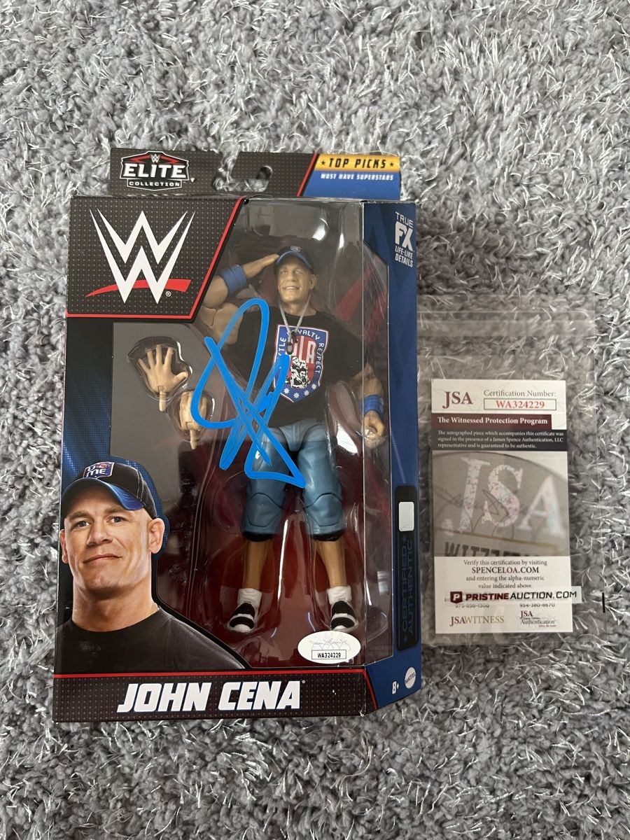 WWE Statuette: WWE Figur John Cena unterschrieben JSA/PSA – Nuovo (secondo la descrizione) da Steinmaur venduto da Florianpoke