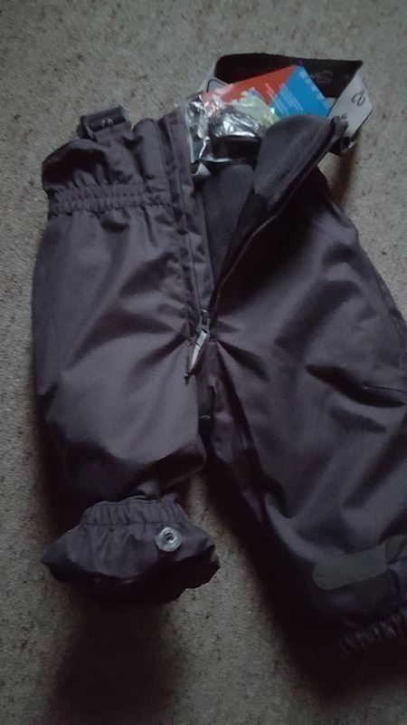 Pantaloni: Skihose, Winterhose, Schneehose 68 neu, grau oder pflaume – Nuovo e nell'imballaggio originale da Schönengrund venduto da Liane63 7