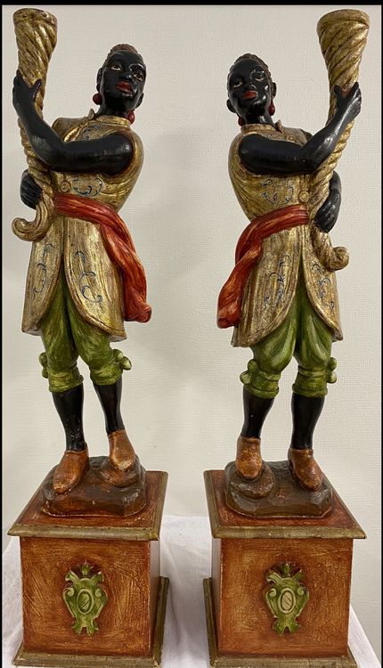 Exquisite Pair of Venetian Blackamoor Statues | Kaufen auf Ricardo