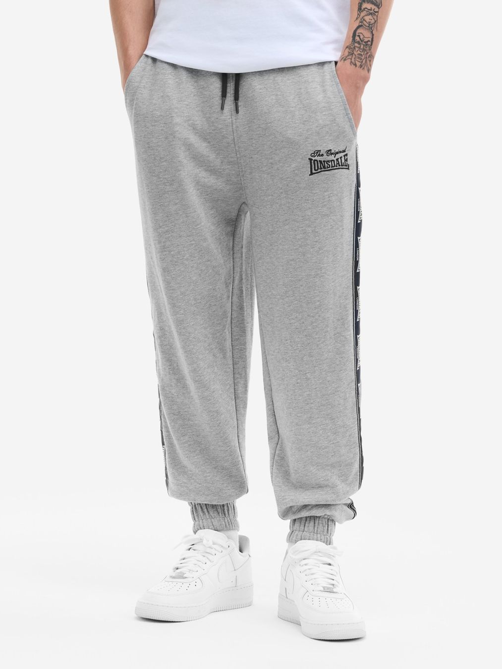 Lonsdale Pantaloni: Lonsdale Thelee Jogginghose Marl Grey M – Nuovo e nell'imballaggio originale da Düdingen venduto da BluePalm 3