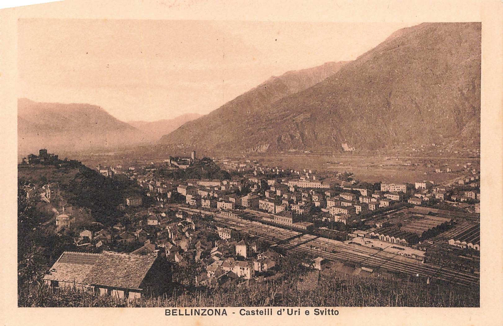 Ansichtskarten: Bellinzona castelli uri e svitto – Gebraucht aus Biasca von Blenio71
