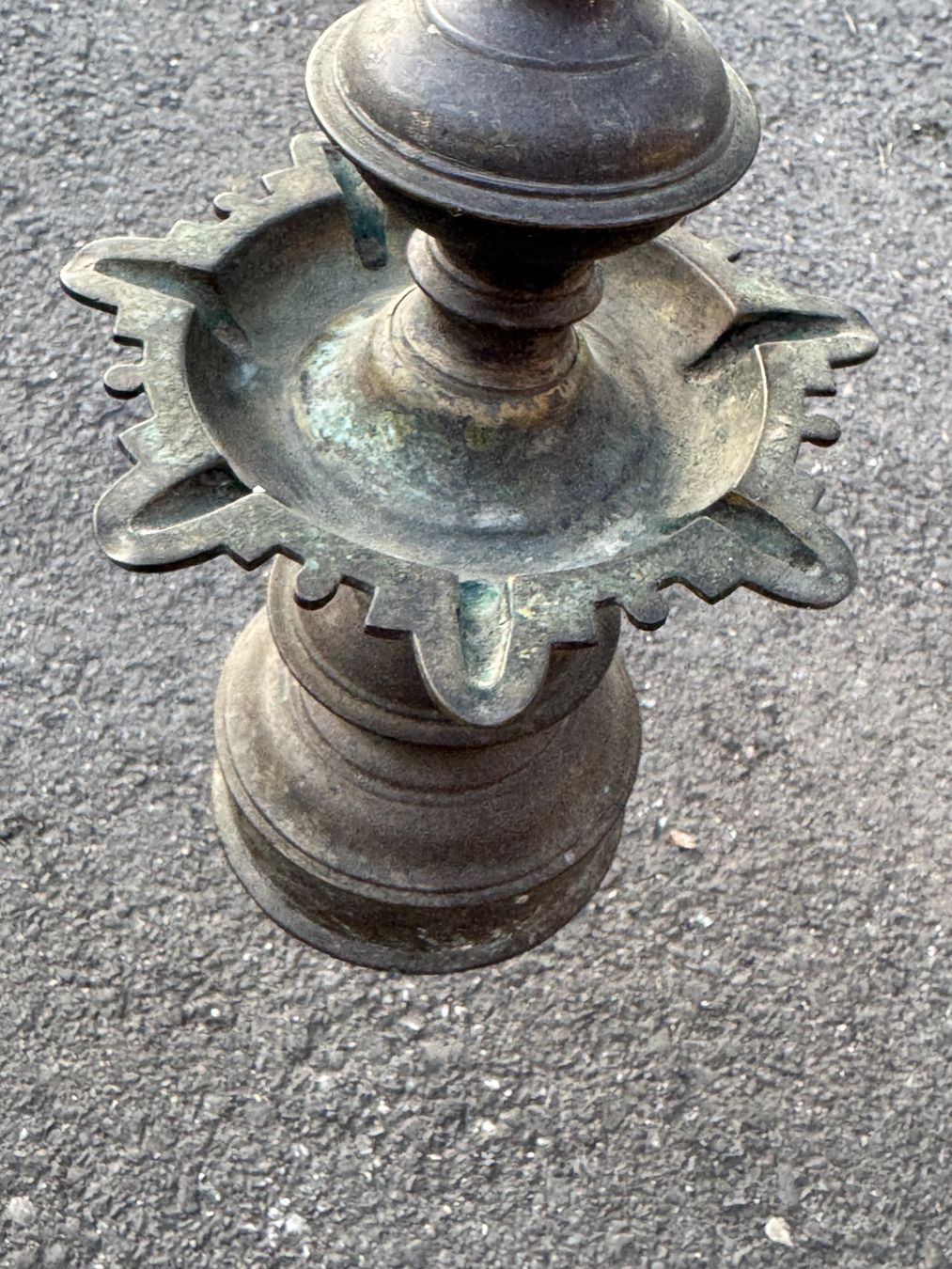 Lampen: Vintage Messing oder Bronze Oellampe, orientalisch – Gebraucht aus Zürich von Sailor68green 3