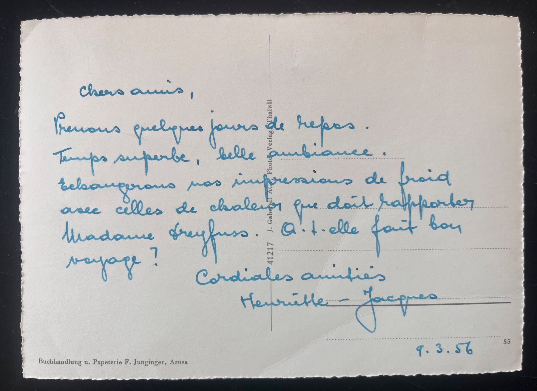 Cartes postales: AK Inner-Arosa, Eisbahn – D'occasion à Biberist par Edelfloh 1