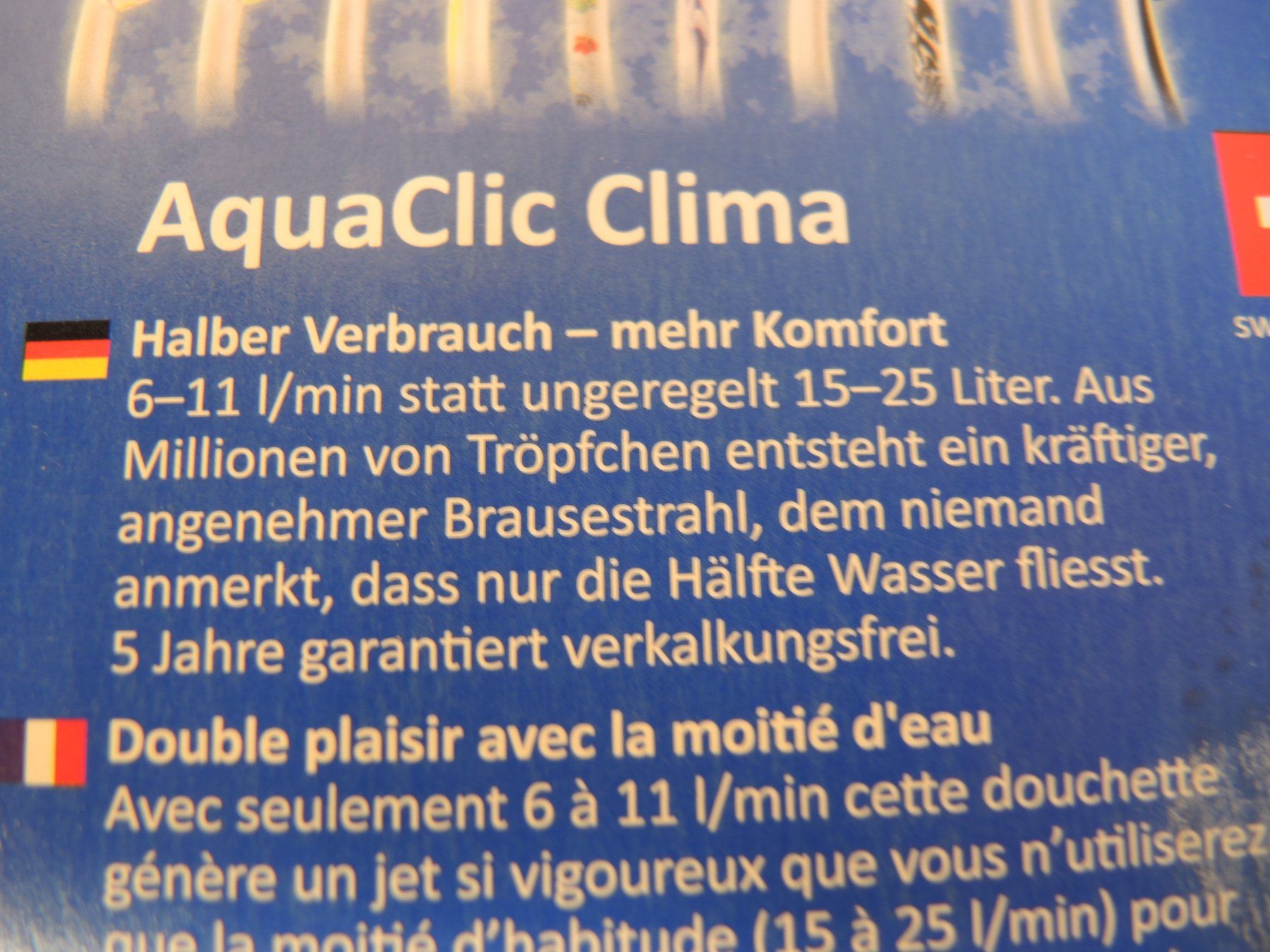 Soffioni doccia: aquaclic Duschkopf Duschbrause – Usato da Rorschach venduto da maeck8 4